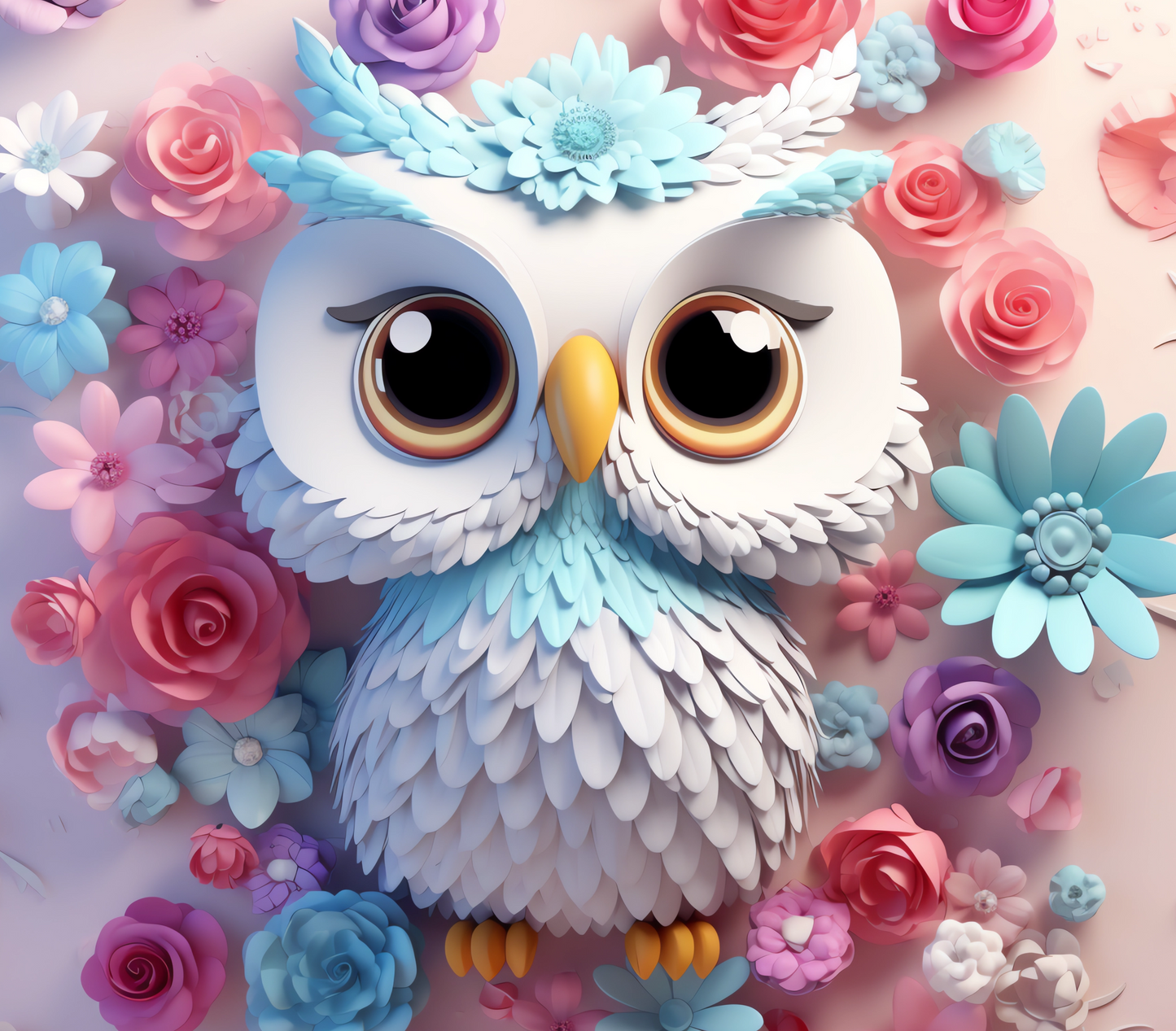 Bunte Eulen | Kinderbecher