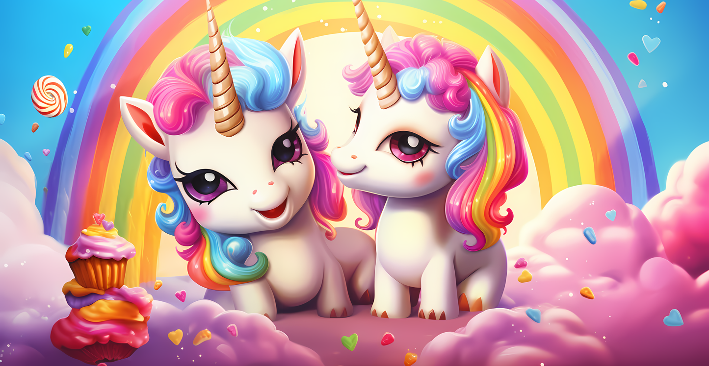 Bunte Einhörner | Kinderbecher