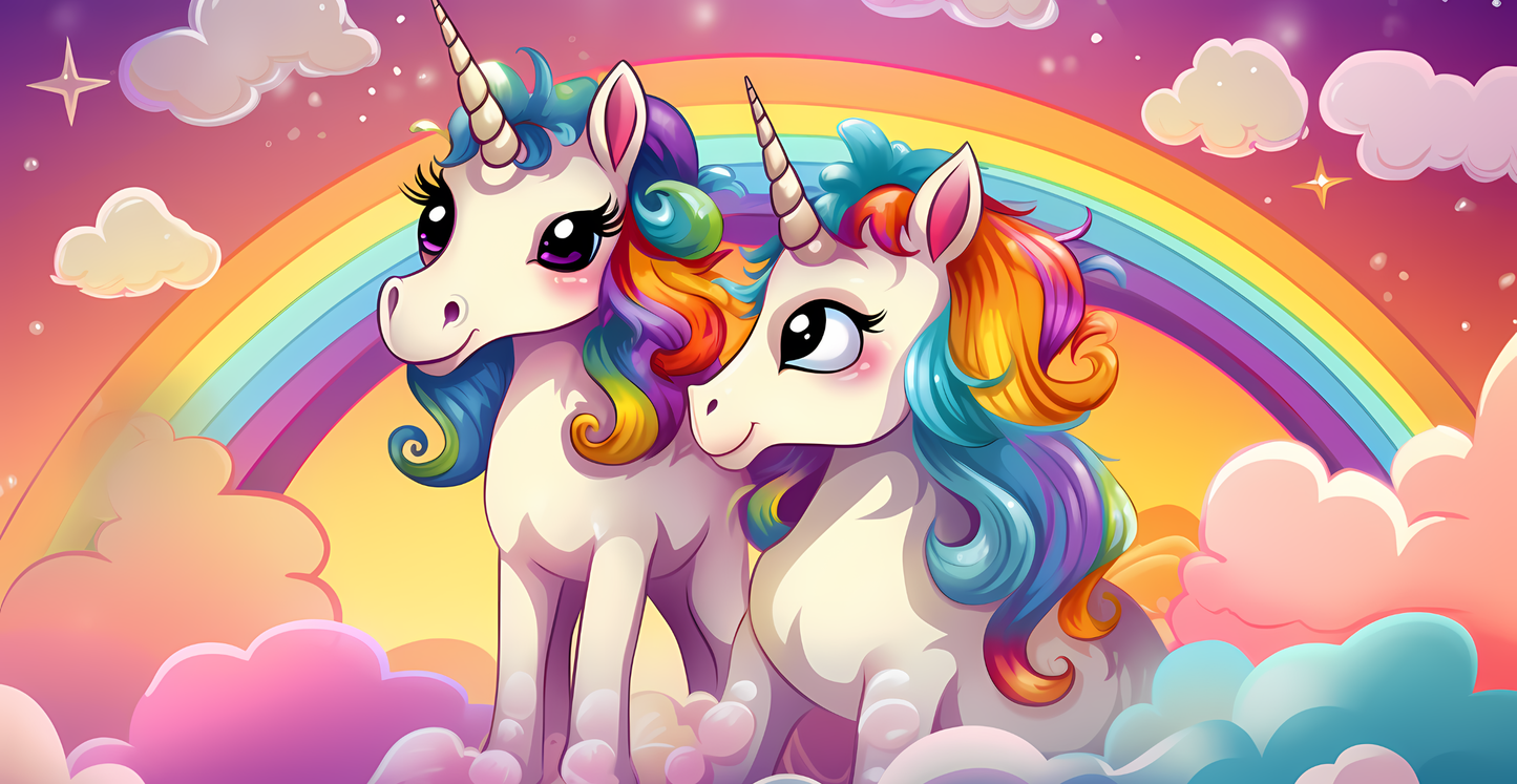 Bunte Einhörner | Kinderbecher