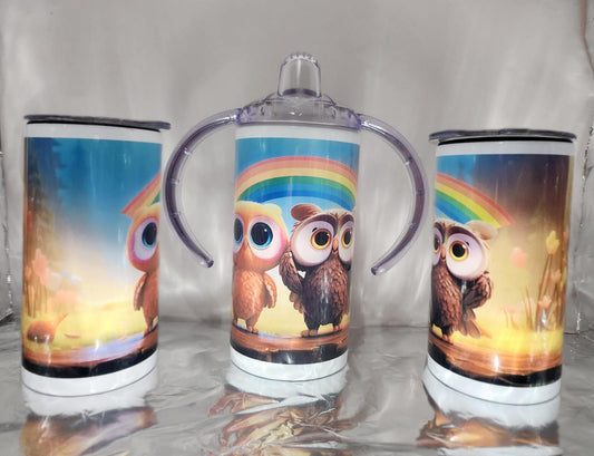 Bunte Eulen | Kinderbecher